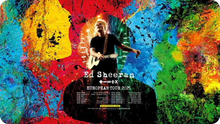 Ed Sheeran EUROPEAN TOUR 2026